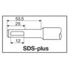 Долото полукруглое SDS-plus MILWAUKEE 4932339627