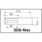 Бур SDS-Max с 4-мя режущими кромками MILWAUKEE 4932352750