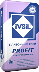 Плиточный клей для керамогранита IVSIL PROFIT ИВСИЛ ПРОФИТ