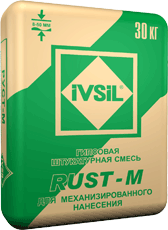 Гипсовая штукатурка для машинного нанесения IVSIL RUST-M ИВСИЛ РУСТ-М