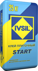 Плиточный клей универсальный IVSIL START  ИВСИЛ СТАРТ