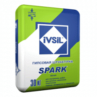 IVSIL SPARK гипсовая штукатурка белая 30кг